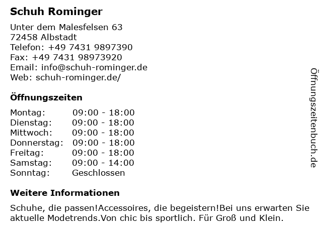 Artikel | Schuh Rominger, 72458 Albstadt Artikel | Schuh Rominger, 72458 Albstadt